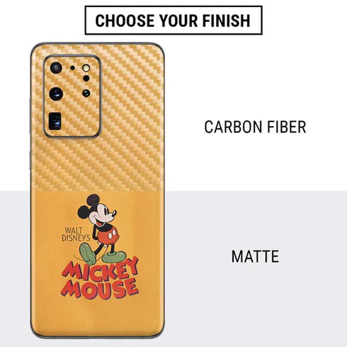 Disney Mickey Mouse Walt Disney Classic Character Galaxy S20 Ultra 5G Skin